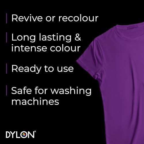 Dylon Washing Machine Fabric Dye Pod for Clothes & Soft Furnishings, 350g – Deep Violet