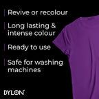 Dylon Washing Machine Fabric Dye Pod for Clothes & Soft Furnishings, 350g – Deep Violet