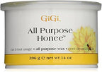 GiGi All Purpose Honee Hair Wax Remover – Microwave Wax for Hair Removal, Perfect for Face, Body & Legs, 14 oz, 4 Pack