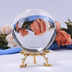 6/7/8CM Photography Crystal Ball Divination Quartz Glass Ball Ornament Travel Take Pictures Table Decor Home Decors-Without Base_8 cm_China
