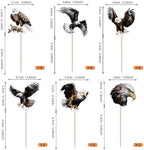 Rsstarxi 36 Pack Bald Eagle Cupcake Toppers Animal Bald Eagle Birthday Cupcake Picks Eagle Party Decorations for Eagle Theme Baby Shower Birthday Party Cake Decorations Supplies