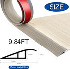 BNELL Floor Transition Strip Self Adhesive-PVC Carpet & Floor Edging Trim Strip,Threshold Transitions Suitable for Threshold Height Less Than 10mm (9.84FT_Gray Wood Grain)