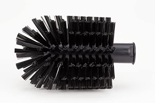 SPARTA Multi-Purpose Valve Brush Pipe Brush, Round Brush with Polyester Bristles, Color Coded for Commercial Cleaning, Kitchen, Restaurant, Bathroom, Plastic, 7.1 X 4 X 7.1 Inches, Black