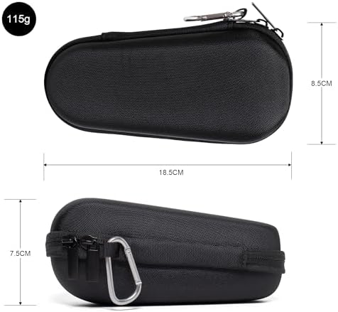 Nincha Electric Shaver Case for Braun Series 3, Series 5, Series 7, Series 9 Electric shavers - Hard shell EVA Travel Case - Powered Shaver Protective Bag (Black)