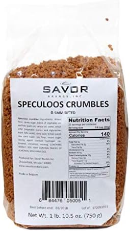 Savor Imports Speculoos Crumbles, 750 Gram -- 8 per case.