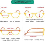 Eyekepper 5-pack Spring Hinge Wood-grain Printed Arms Reading Glasses Yellow +0.5