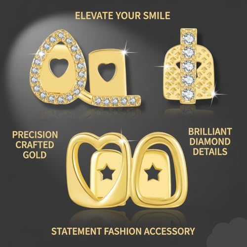 3Pcs Dental Grillz, Single Grills for Your Teeth.