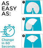 QuickChange Men's Incontinence Wrap, Maximum Absorbency Catheter Alternative for Males with Reduced Mobility | 17 Ounce Capacity, Adjustable Size, 50-Count