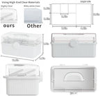 SuoXing 3-Layer Plastic Craft Box and Art Supply With Handled,Portable Ivf Medication Organizer,First Aid and Medicine Box,Multipurpose Hair Organizer for Girls Hair Stuff/Craft Tool,White