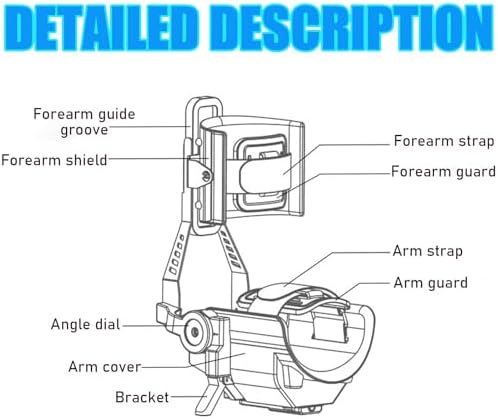 Electric Elbow Joint Rehabilitation Device, Easy-to-Operate Elbow Flexion and Extension Trainer, Suitable for Upper Limb Recovery in Stroke Hemiplegia & Arm Fracture Users