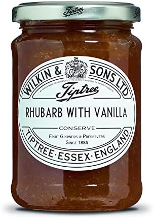 Tiptree Rhubarb with Vanilla Conserve 340g (Pack of 2)