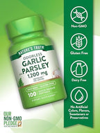 Nature's Truth Odorless Garlic and Parsley | 100 Softgels | Non-GMO & Gluten Free Extract Supplement