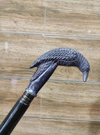 Walking Stick Solid Vintage Designer Victorian Twisted Wooden Cane Antique Style Folding Walking Stick 36" Inches with Brass Handle for Men and Women
