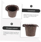 Cabilock 30pcs Top Hat Paper Holder Baking Cups Decorative Muffin Cups Paper Cupcake Liners for Wedding Baking Supplies