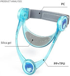 Adjustable Neck Support, Neck Brace Cervical Collar, Portable Neck Traction Device Neck Stretcher Forward Head Neck Posture Corrector for Women and Men Cervical Spine Pressure Relief (Transparent)