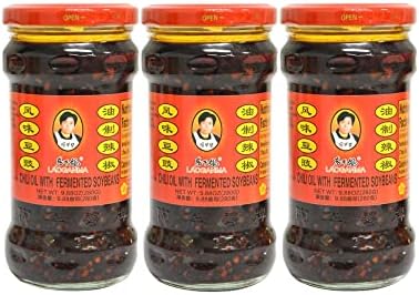 LaoGanMa Chili Oil With Fermented Soybeans 老乾媽風味豆豉 9.88 Oz. (Pack of 3)