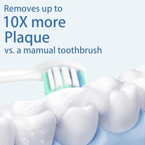 Toothbrush Replacement Heads for Philips Sonicare and More Click-on Handles 12 Pack White