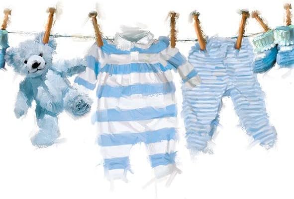 20-ct 13x13 Baby Boy Shower Napkins - Its a Boy & Oh Baby Decorative Napkins for Decoupage