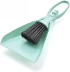 Mini Desktop Cleaning Brush & Dustpan Set: Keyboard, Drawer Gap Cleaning Tool for Desk, Table, Counter, Shelf Small Broom Kit (Light Blue)