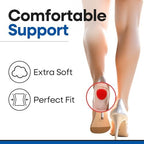 Gel Heel Pads for Shoes | Plantar Fasciitis Heel Cups for Pain Relief | Silicone Cushions for Bone Spur Relief | Protector Insoles | Sore Heal Bruised Feet | Shoe Inserts for Women & Men (S/M 3-Pair)