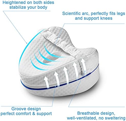 Leg Pillow, Knee Pillow for Side Sleepers, Leg Pillows for Sleeping, Knee Cushion for Sleeping,Suitable for Relieving Leg, Back, Knee Pain