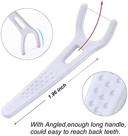 FAMILIFE Dental Floss Unwaxed Dental Floss Picks Unflavored Fluoride Free Back Teeth Toothpicks Flossing Flossers Threaders Sticks with 4 Travel Handy Cases 120 Count