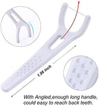 FAMILIFE Dental Floss Unwaxed Dental Floss Picks Unflavored Fluoride Free Back Teeth Toothpicks Flossing Flossers Threaders Sticks with 4 Travel Handy Cases 120 Count