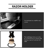 HEALLILY Portable Shaving Holder Razor and Soap Bowl Rack Dual Bracket Beauty Tool Organizer for Home Bathroom Vanity