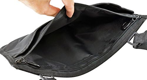 Secure Safety Solutions Storage Bag for Wheelchair Walker Rollator, Black - Mobility Aid Storage Pouch Accessory for Elderly, Seniors, Handicap - Hands Free Arm Rest Tote Caddy