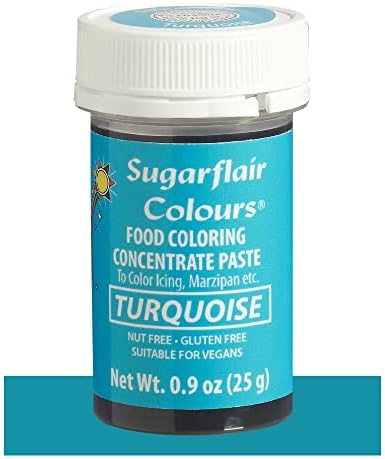 Sugarflair Food Coloring Concentrate Paste, 25 Grams Turquoise