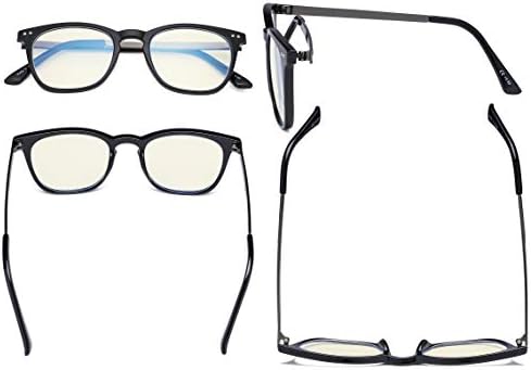 Eyekepper Blue Light Filter Glasses Men Women - Blocking UV Rays Anti Screen Glare Retro Computer Reading Eyeglasses