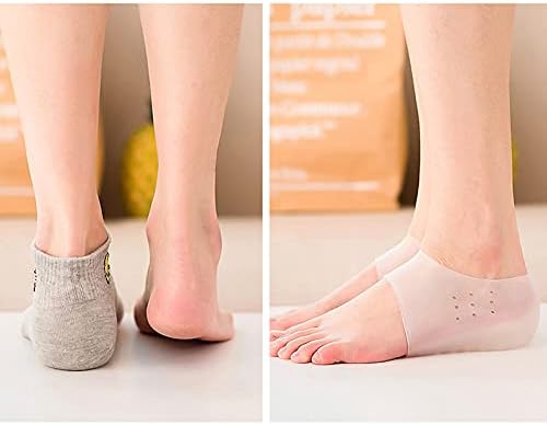 Heel Protectors Height Increase Insole Silicone Invisible Heel Lift Shoe Insoles, Shock Absorption Cushion Support for Men and Women Half Shoe Pad, 1.57 in