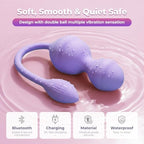 Pelvic Floor Exerciser with App–Kegel Trainer, 5 Modes Pelvic Floor Trainer, Strengthen Pelvic Floor Muscle, Kegel Exercise Equipment, Stronger Pelvic Support, Devices Health for Women, Purple