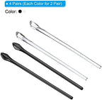 PATIKIL Glasses End Tips, Eyeglass Anti Slip Ear Sock Pieces Tube Sleeve Soft for Round Thin Metal Eyeglass Legs Style 3