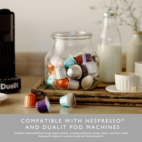Dualit Original Line Compatible* Intense Recyclable Aluminium Coffee Capsules | 120 Pack - 12 X 10 Pk - 120 Servings of Premium Eco Friendly Coffee Pods - 100% Recyclable Original Line Compatible* Capsules