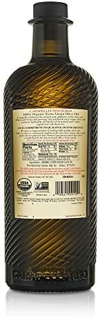 Carapelli - Unfiltered Organic Extra Virgin Olive Oil: First Cold-Pressed EVOO – 33.8 Fluid Ounces (1 Liter)