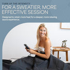LifePro Sauna Wrap Foil Blanket - Disposable Non-Toxic Thermal Blanket Foil Wrap - for Max Body Heat Retention, for Use with Far Infrared Sauna Blanket Therapy - 63" x 82.5"