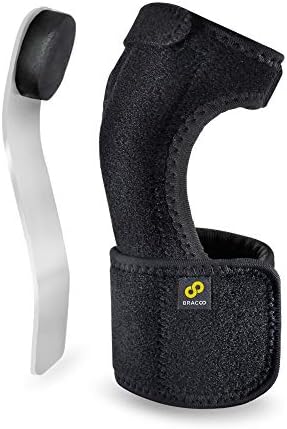 Bracoo Wrist Splint, Breathable Hand Stabilizer Brace for Carpel Tunnel Syndrome, Tendonitis, and Acute Sprains, Supports All Wrist Sizes, Black, WP30, 1 Count