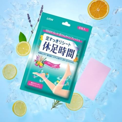 Japanese Lion Cooling Foot Patch 6 Sheets x 4 Pack