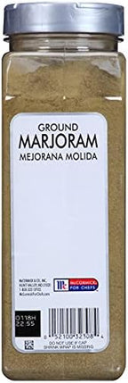 McCormick Culinary Ground Marjoram, 11 oz - One 11 Ounce Container of Ground Marjoram Powder, Add to Meats, Sauces, and Gravies for Added Flavors