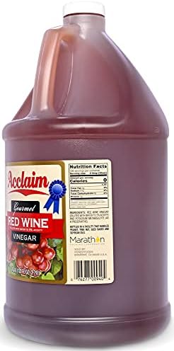 Acclaim Gourmet Red Wine Vinegar, 128 Ounces (1 Gallon) - 5% Acidity