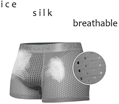 Mens Nylon Mesh Magnetic Therapy Health Care Breathable Inner Pants Underwear Briefs