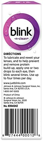 Bausch + Lomb Blink N Clean Dry Contacts, Lens Drops, 0.5 Fl Oz