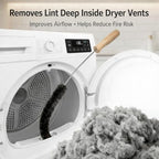Dryer Vent Cleaner Kit – Flexible Lint Brush for Household Cleaning, Long Refrigerator Coil Brush, Dust & Pet Hair Remover (1-Pack)