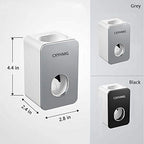 Toothpaste Dispenser, 2 PCS Automatic Toothpaste Squeezer Dispenser for Kids & Family Shower, is Wall Mount Bathroom Accessories with Super Sticky Suction Pad. (Black-Grey)