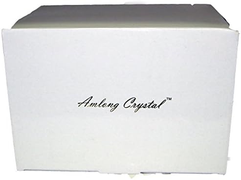 Amlong Crystal Yellow Crystal Ball 150mm (6 in.) Including Wooden Stand and Gift Package