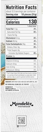 GOOD THINS Simply Salt Rice Snacks Gluten Free Crackers, Snack Crackers, 3.5 oz