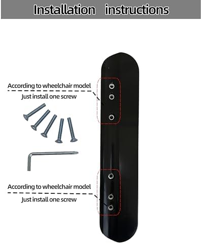 Wheelchair Armrest Pads, Premium Wheelchair Arm Pads 10-1/4“(2pcs), Wheelchair Accessories, Compatible with Most Brands of Wheelchairs -Black