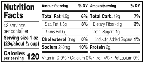 Utz Pub Mix, 42 Oz. Barrel, Savory Snack Mix with a Blend of Crunchy Flavors for a Tasty Party Snack, Resealable Container, Trans-Fat Free and Kosher Certified