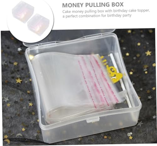 2pcs Box Money Cake Dispenser Money Cake Case Cake Decoration Supplies Cake Decorations Cake Prop Money present Boxes for Supplies Party Cake Decor Money Pulling Mold